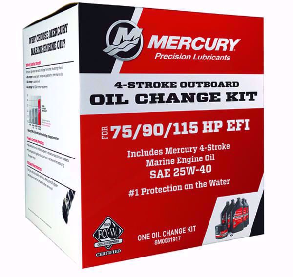 MERCURY OIL CHANGE KIT 75/90/115 HP EFI 8M0081917