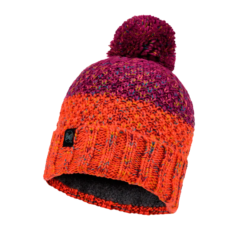 KNITTED & FLEECE HAT JANNA FUCHSIA