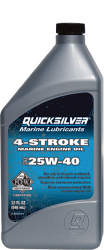 4-Stroke 25W40 FC-W Mineral Formulation Outboard Motor Oil, 1L. @6