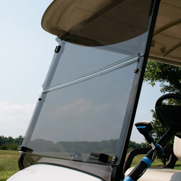 Golf Cart Windshield - TINTED - Premium Factory Style Folding (Includes Mounting Kit)