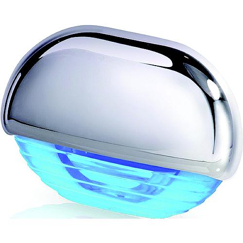 Hella 958126101 LED "Easy Fit" Step Lamp, Chrome w/Blue LEDs