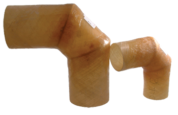 ELBOW 90, FIBERGLASS EXHAUST