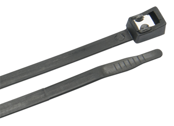 CABLE TIES, 8" BLACK 50 PACK SELF CUTTING