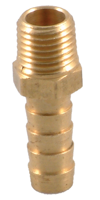 1/4" P.T. STRAIT TO 3/8" HOSE BRASS