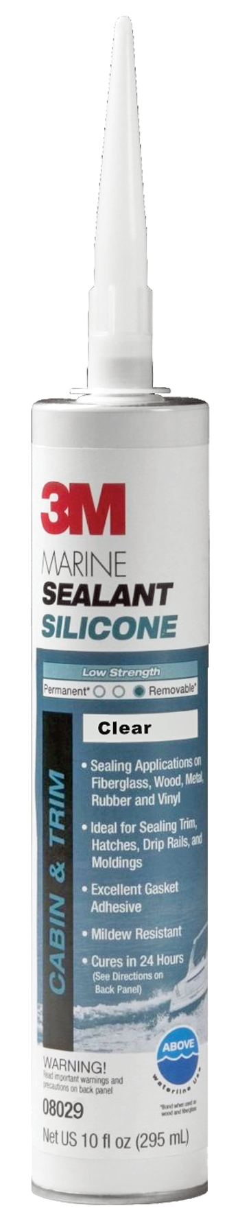 3M MARINE SILICONE SEALANT CLEAR