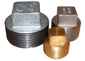 PLUG SQUARE HEAD 1/2" P.T. BRASS