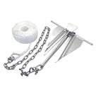 ANCHOR KIT CHAIN ROPE #7 SLIP RING 50