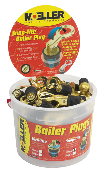 DRAIN PLUG, 1" SNAP TITE BRASS