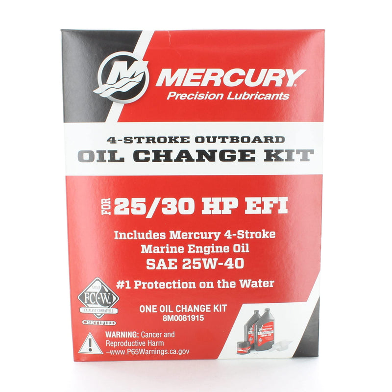 MERCURY OIL CHANGE KIT 25/30hp 8M0081915