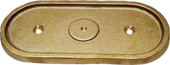 BRONZE ANODE BACKPLATE 4 1/2 X 9 7/8