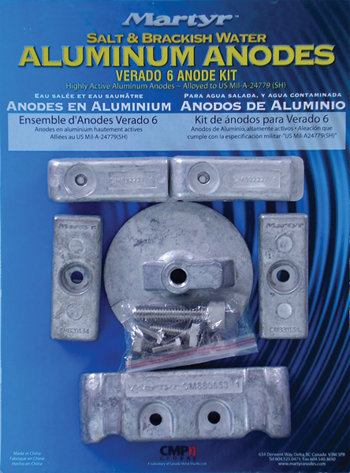 MERCURY VERDO 6 ANODE KIT