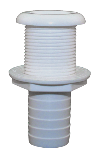 PLASTIC T/H 3/4" HOSE ADAPTOR THRU-HULL