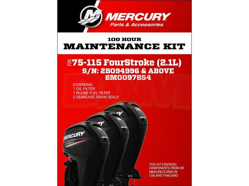 SERV KIT 100HRS-75-115 FOURSTROKE (2.1L)