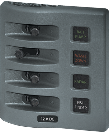 FUSE PANEL 4 POS WATERPROOF