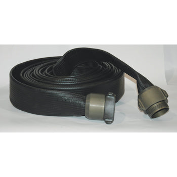 FIRE/WASHDOWN HOSE, 1-1/2"X25FT BLACK HD
