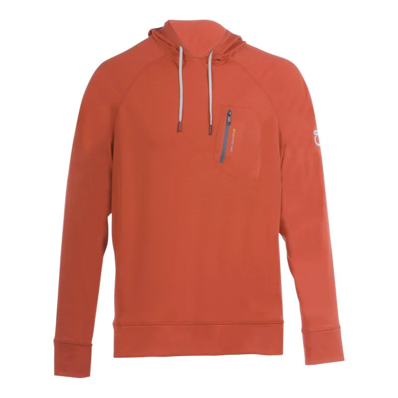 Mens Spruce LT Hoodie - Lava Red