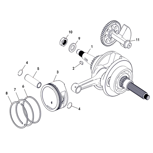 T-BOSS 410 2020 - CRANKSHAFT COMP