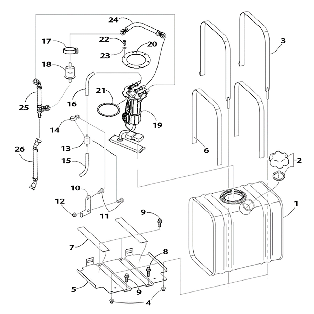 T-BOSS 410 2020 - FUEL TANK