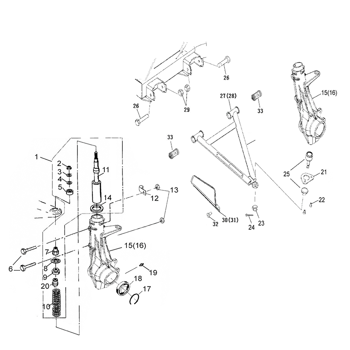 T-BOSS 410 2020 - SHOCK ABSORBER FRONT