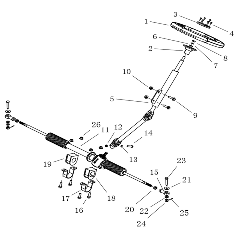 T-BOSS 410 2020 - STEERING ASSY 1