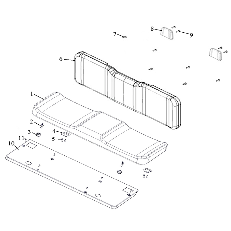 T-BOSS 410 2020 - SEAT ASSY