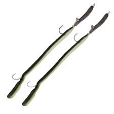 EEL HOOK'R 11", 2PC GREEN