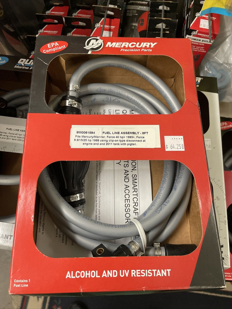 Mercury Marine OEM Outboard Motor Fuel Line - 8' - 8M0061894